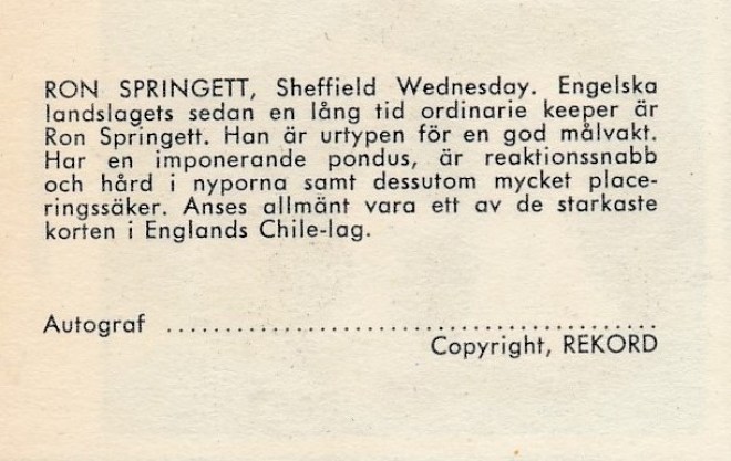 Ron Springett b